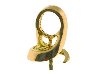 Asa Aligerada Para Perla De 8 a 9mm, Oro Amarillo De 18k. Ref. Be223 - Imagen Estandar - 1