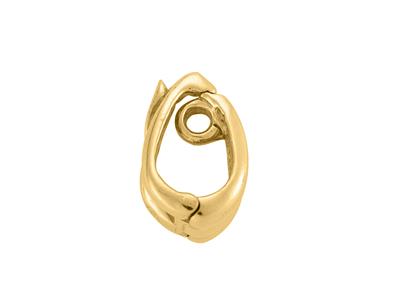 Engaste De Apertura Acanalado De 11 mm Con Anilla, Oro Amarillo De 18 K. Ref. 07246 - Imagen Estandar - 3