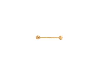Collar De Malla Veneciana, Con 3 Soportes De Varillas Para Perlas, 41 cm, Oro Amarillo 18k - Imagen Estandar - 3