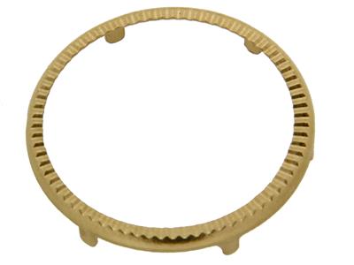 Engaste Cincelado Para Moneda De 10frs, Oro Amarillo De 18k. Ref. 02504