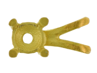 Engaste De 4 Puntas Para Piedra Redonda De 4,4 mm, Oro Amarillo De 18k. Ref. 02085 P3 - Imagen Estandar - 1