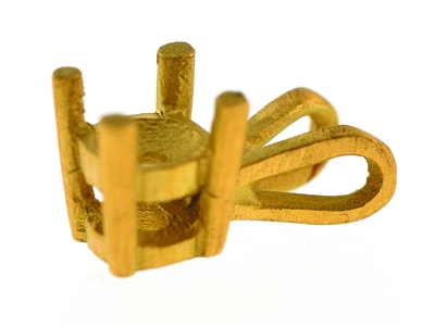 Engaste De 4 Puntas Para Piedra Redonda De 5 mm, Oro Amarillo De 18k. Ref. 02085 P3 - Imagen Estandar - 2