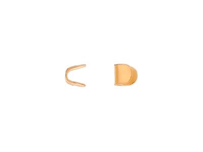 Embout Pour Plaques Identite 0,60 X 0,50mm Or Jaune 18k