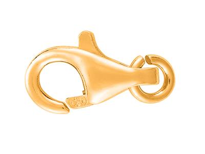 Cierre De Menottes Abombado Estampado Con Anilla Libre De 9 mm, Oro Amarillo De 18k. Ref. 17033 - Imagen Estandar - 1