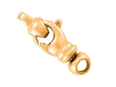 Cierre De Manilla Con Punta Y Anilla Giratoria De 17 mm, Oro Amarillo De 18k. Ref. 17167 - Imagen Estandar - 1