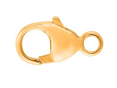 Broche De Manilla Abombado Estampado Con Anilla Integrada 8 mm, Oro Amarillo De 18k Ref. 27001 - Imagen Estandar - 1
