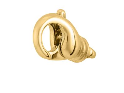 Cierre De Manilla Barroco Fundido Con Anillo Contrario De 22 mm, Oro Amarillo De 18 Quilates. Ref. 07122 - Imagen Estandar - 2