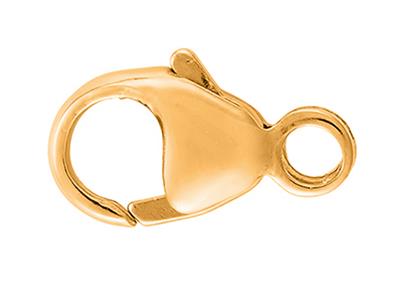 Cierre De Manilla Abombado Estampado Con Anilla Integrada 9 mm, Oro Amarillo De 18k Ref. 17195 - Imagen Estandar - 1