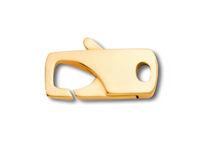 Cierre Menotte Plano Con Anilla Integrada 11 X 5 mm, Oro Amarillo De 18 Quilates - Imagen Estandar - 1