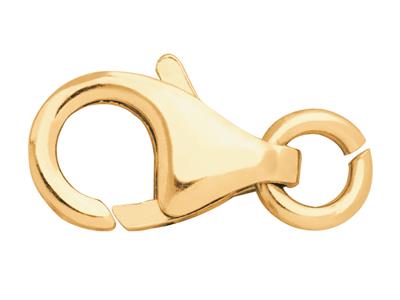 Cierre De Esposas Abombado Estampado Con Anilla Libre De 11 mm, Oro Amarillo De 18k. Ref. 17028 - Imagen Estandar - 1