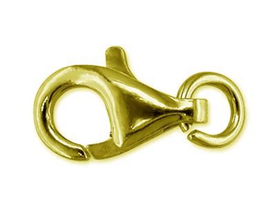 Cierre De Esposas Abombado Estampado Con Anilla Libre De 13 mm, Oro Amarillo De 18k. Ref. 17034 - Imagen Estandar - 1