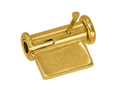 Sistema De Broche Con Gancho Bomba De 7 mm, Oro Amarillo De 18k. Árbitro. 07215-2 - Imagen Estandar - 2