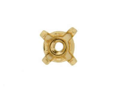 Engaste De 4 Puntas Para Piedra Redonda De 3,4 Mm, Oro Amarillo De 18k. Ref. 01292 - Imagen Estandar - 2
