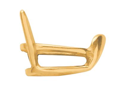 Engaste De 3 Garras Para Piedra Pera De 4 X 3 mm, Oro Amarillo De 18k.ref. 04823 - Imagen Estandar - 2