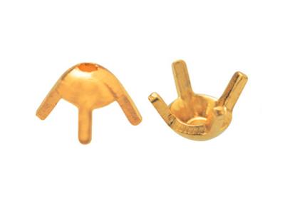 Engaste De 4 Garras Para Piedra Redonda De 2,7 Mm, Oro Amarillo De 18k. Ref. 01410 - Imagen Estandar - 3