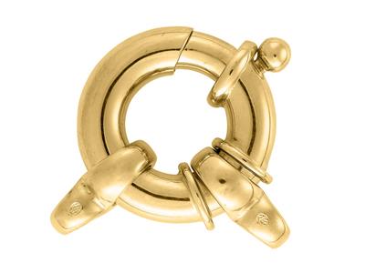 Anillo Marino Con Doble Anilla De 22mm, Oro Amarillo De 18k. Ref. 07193 - Imagen Estandar - 1