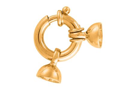 Anillo Marino Con Extremos De Campana Lisos De 11 mm, Oro Amarillo De 18k. Referencia. 27007 - Imagen Estandar - 1
