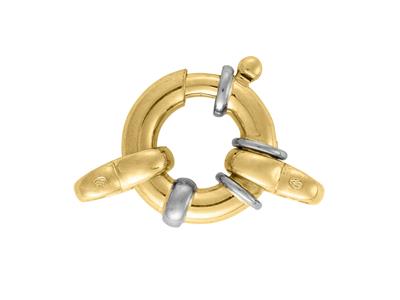 Anillo Marino Con Doble Anilla De 17mm, Oro Bicolor De 18k. Ref. 17040 - Imagen Estandar - 1