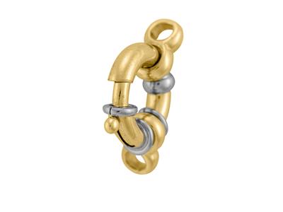Anillo Marino Con Doble Anilla De 17mm, Oro Bicolor De 18k. Ref. 17040 - Imagen Estandar - 2