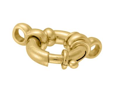 Anillo Marino Con Doble Anilla De 17mm, Oro Bicolor De 18k. Ref. 17040 - Imagen Estandar - 3