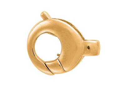 Cierre De Esposas Con Anilla De Resorte De 10 mm, Oro Amarillo De 18k.ref. 17050 - Imagen Estandar - 1