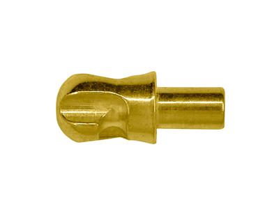 Sistema Pasador De Soldadura, Oro Amarillo 18k. Ref. 17401