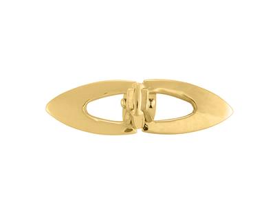 Sistema De Patn Con Aleta, Oro Amarillo 18k. Ref. 7556, El Par.