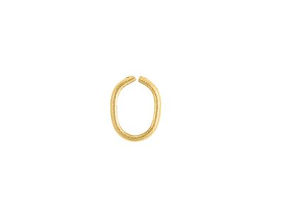 Fianza Media Caña De 6,80 X 4,95 Mm, Oro Amarillo De 18k. Ref. 07225
