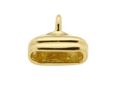 Extremo Rectangular Estriado De 7,5mm, Oro Amarillo De 18 Quilates. R Ef. 17152 - Imagen Estandar - 2