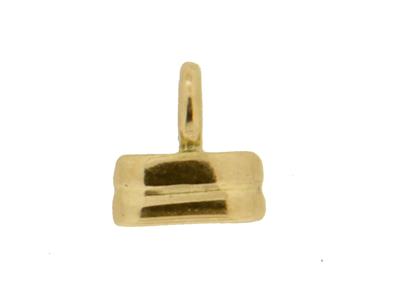 Punta Rectangular 3,5 Mm, Oro Amarillo 18k. Ref. 07099 - Imagen Estandar - 1