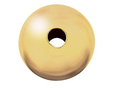 Bola Ligera Lisa 2 Agujeros, 2,5mm, Oro Amarillo De 18k. Ref. 04750