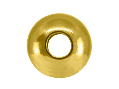 Abalorio Pesado, Liso Y Pulido, 2 Agujeros, 5 mm, Oro Amarillo De 18k - Imagen Estandar - 3