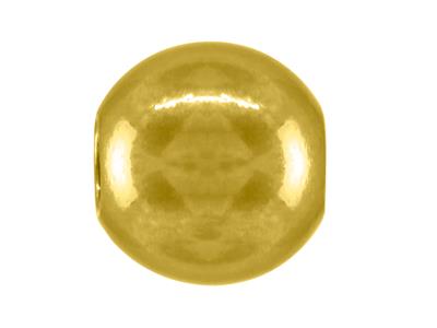 Bola, Pesada, Pulida, 2 Agujeros, 6 Mm, Oro Amarillo De 18 Quilates - Imagen Estandar - 2