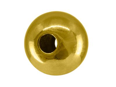 Bola Pesada Lisa Pulida De 2 Agujeros, 9 mm, Oro Amarillo De 18 K. Ref. 04772 - Imagen Estandar - 1