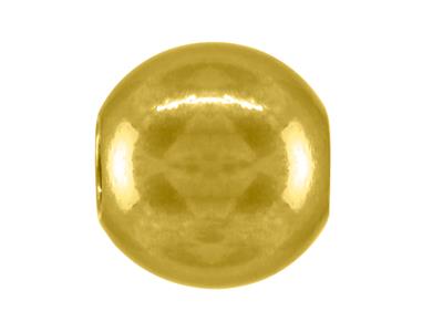 Bola Pesada Lisa Pulida De 2 Agujeros, 9 mm, Oro Amarillo De 18 K. Ref. 04772 - Imagen Estandar - 2