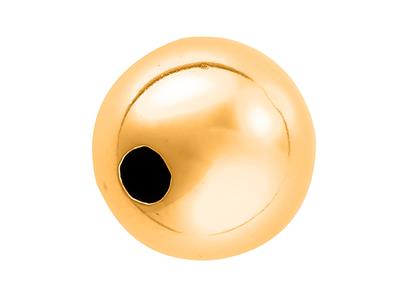 Bola Lisa Ligera 2 Agujeros, 5 Mm, Oro Amarillo 18k. Ref. 04771, Por Unidad