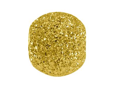 Bola Laser Pesada 2 Agujeros, 4 Mm, Oro Amarillo 18k - Imagen Estandar - 2