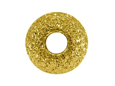 Bola Láser Pesada 2 Agujeros, 4 mm,oro Amarillo De 18 Quilates - Imagen Estandar - 3