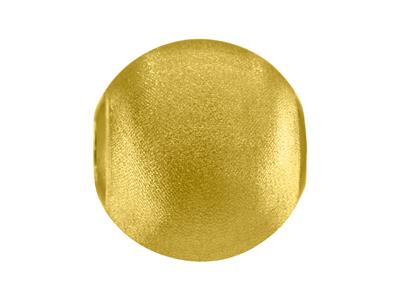 Bola Pesada Con Acabado Satinado Con 2 Agujeros, 9 mm, Oro Amarillo De18 Quilates - Imagen Estandar - 2