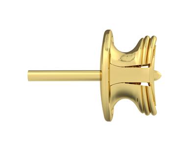 Sistema De Oído Evm, 7 mm, Oro Amarillo De 18 Quilates. Ref. 07481, Pieza - Imagen Estandar - 2