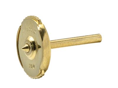 Sistema De Cierre Altor Para Pendientes, 7mm, Oro Amarillo De 18k. Ref. Alt01, La Pieza