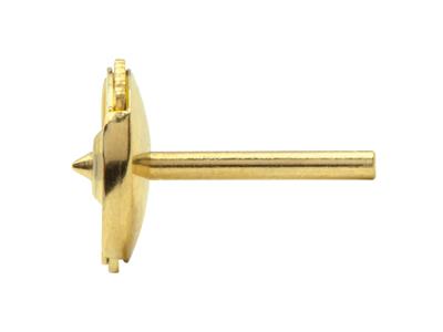 Sistema De Cierre Altor Para Pendientes, 7 mm, Oro Amarillo De 18k. Ref. Alt01, La Pieza - Imagen Estandar - 3
