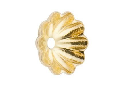 Casquillo Acanalado De 6,1 mm, Oro Amarillo De 18 Quilates. Ref. 04210 - Imagen Estandar - 1