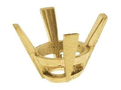 Gato 4 Garras Para Piedra Redonda De 7 Mm, Oro Amarillo 18k. Ref. 1798 - Imagen Estandar - 1