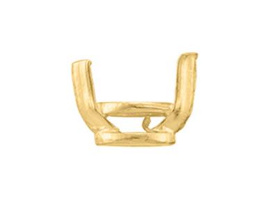 Engaste De 2 Puntas Para Piedra Lanzadera De 6,40 X 3,25 mm, Oro Amarillo 2n De 18 K. Ref. 02115 - Imagen Estandar - 1