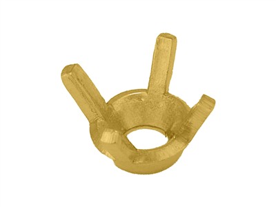 Engaste De 4 Garras Para Piedra Redonda De 4 Mm, Oro Amarillo De 18 Quilates. Ref 01410 - Imagen Estandar - 1