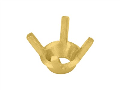 Engaste De 4 Garras Para Piedra Redonda De 6 mm, Oro Amarillo De 18 Quilates. Ref 01410 - Imagen Estandar - 1
