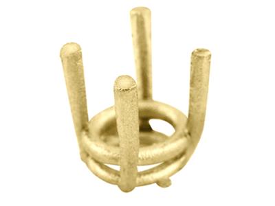 Engaste Ovalado De 4 Garras De 5,50x 4,50 mm, Oro Amarillo De 18k. Re F. 04146 - Imagen Estandar - 1