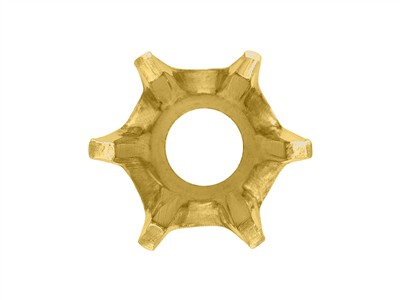 Engaste De 6 Garras Para Piedra Redonda De 7 mm, Oro Amarillo De 18 Quilates. Ref 01007 - Imagen Estandar - 3