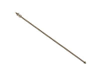Pulsera River Para Engastar, Para 62 Piedras Redondas De 0,03ct, 18 cm, Oro Gris 18k Ni - Imagen Estandar - 4